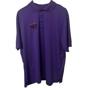 World Series of Poker Men's XXL Purple Embroidered WSOP Logo Polo Shirt